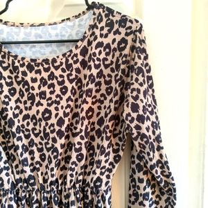Midi | Animal Print Dress with Pockets!